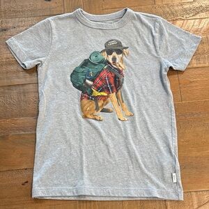 Crewcuts Gray 'Happy Camper' Dog Graphic Tee